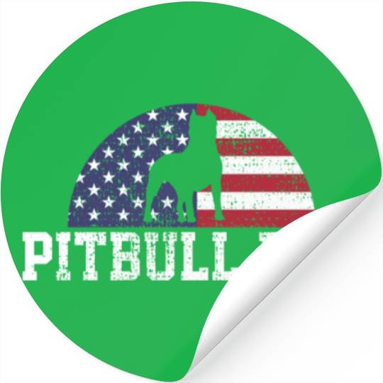 Pitbull Dad Papa Love Bond Unique Design Stickers