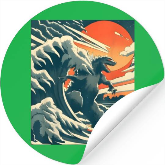 Japanese Monster Kaiju Funny Art Stickers