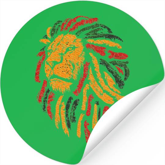 Celebrate Juneteenth Lion African American Freedom Stickers