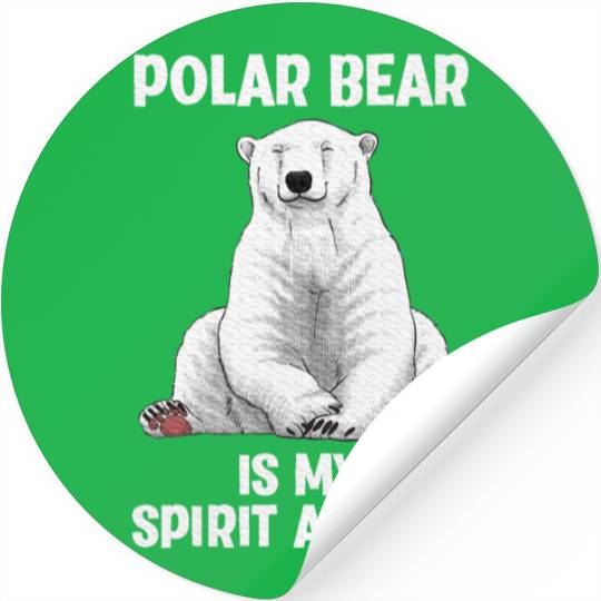 Cool Polar Bear Art For Wo Polar Bear Lover Stickers