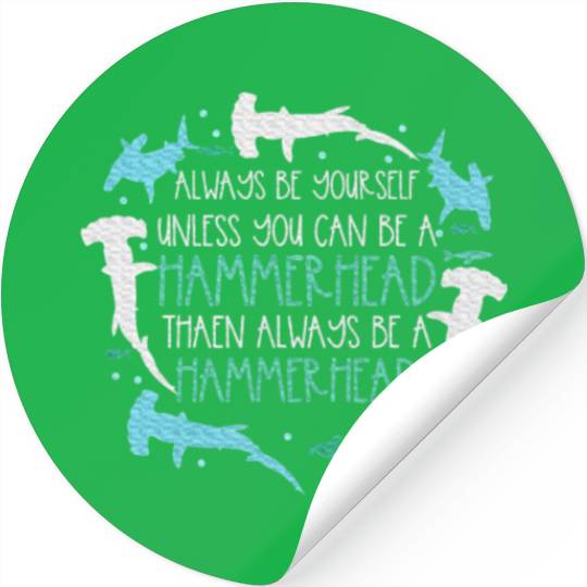 Hammerhead Underwater Ocean Hammerhead Shark Lover Stickers