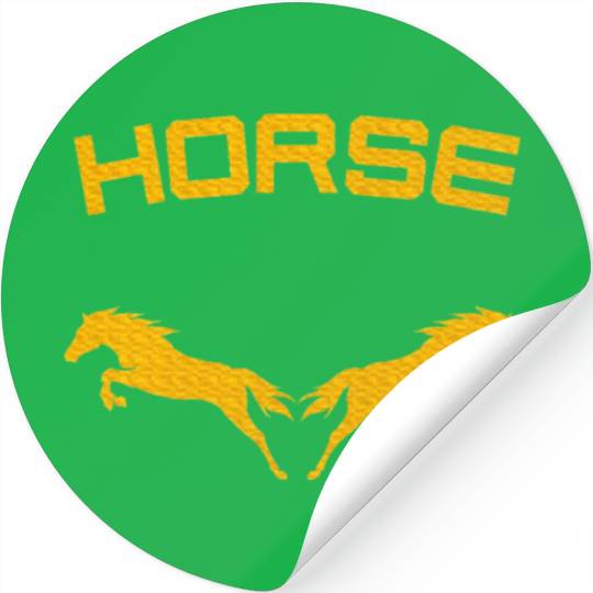 Horses Double Horse Riding Horsepower Lover T Stickers