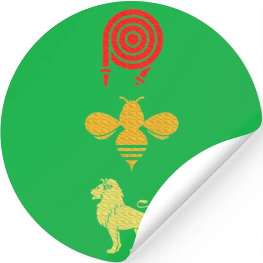 Hose Bee Lion Stickers