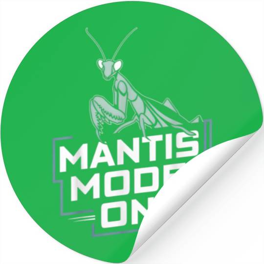 Praying Mantis Mode Insect Enthusiasts Stickers