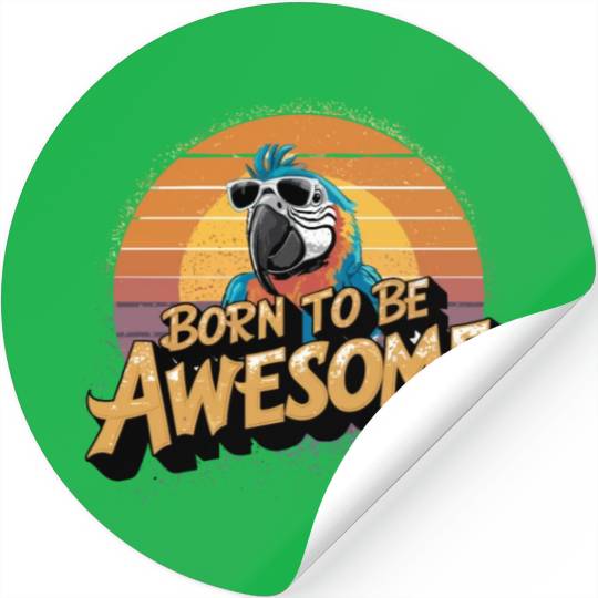 Macaw Parrot for a Bird Lover Animal Lover Stickers