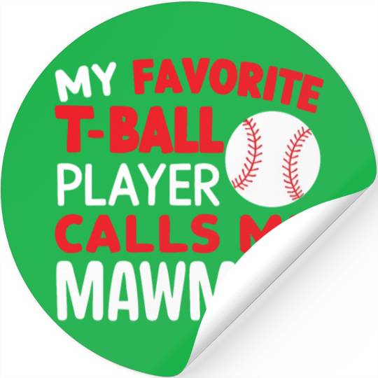 Baseball Grandma Grandmother Grandparents Day Stickers