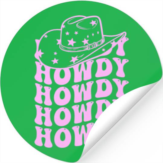 Western Country Texas Cowboy Hat Stickers