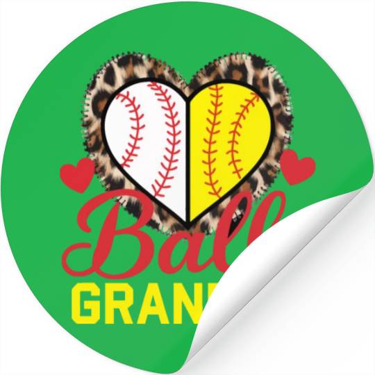 Baseball Grandma Grandmother Grandparents Day Stickers