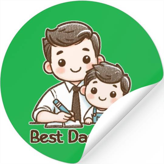 Best Dad Ever Stickers
