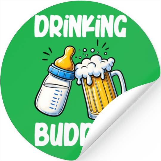 Drinking Buddies Creative Fun Novelty Stickers