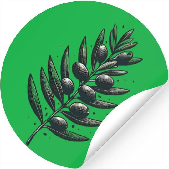 olive branch Stickers