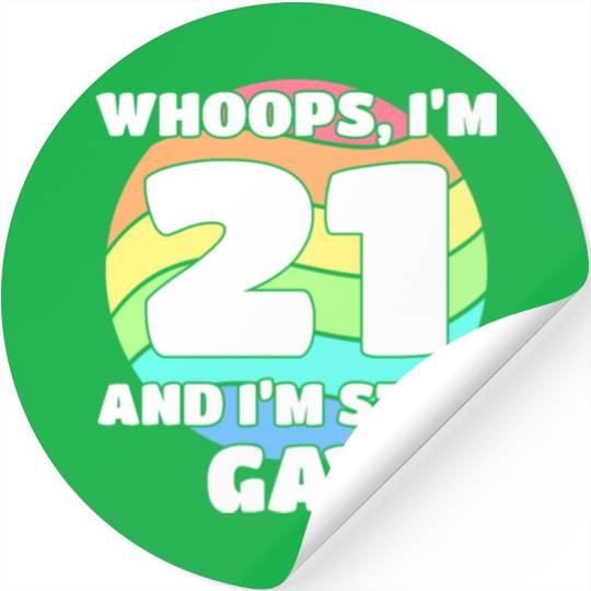 21st Birthday 21 BDay Lesbian Gay Bi Trans - Stickers