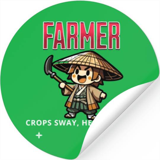 Joyful Farmer Charm Stickers