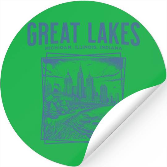 Great Lakes - Retro Stickers