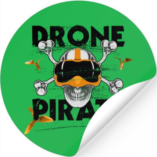 Drone pirate quad freestyle FPV quadrocopter Stickers
