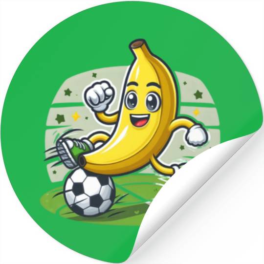 Banana Soccer Stickers