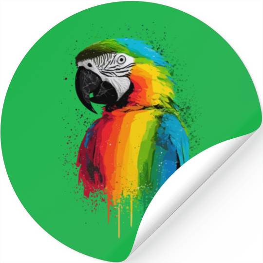 Macaw Parrot for a Bird Lover Animal Lover Stickers