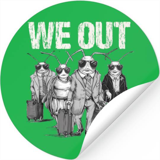 Cicada We Out Brood Emergence Stickers