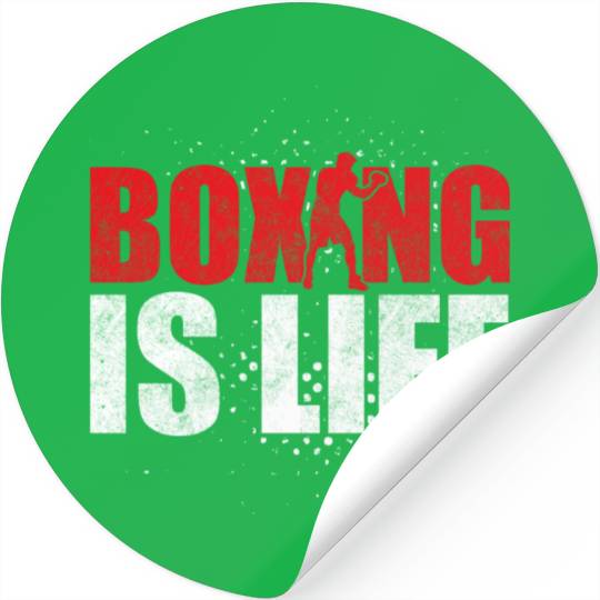 Boxing Is Life Training Boxer Stickers