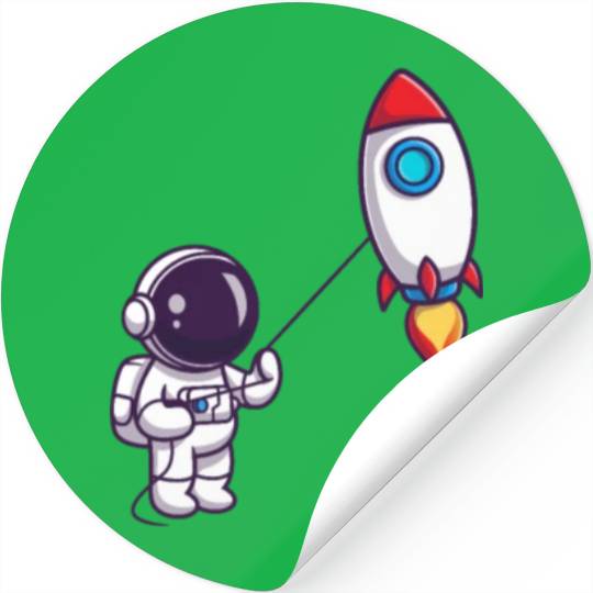 play with rocket balloon Stickers