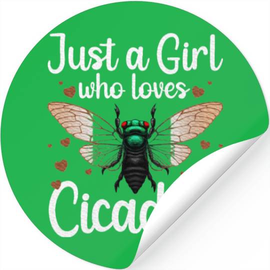 Cicadas Art Insect Lover Cicada Stickers
