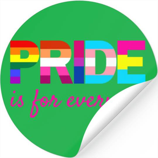 LGBTQ Pride Rainbow Colors Typography Stickers