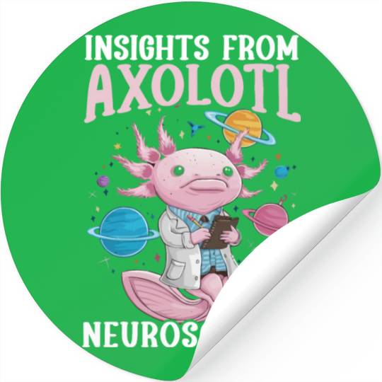 Axolotl Science Teacher Mexican Salamander Stickers