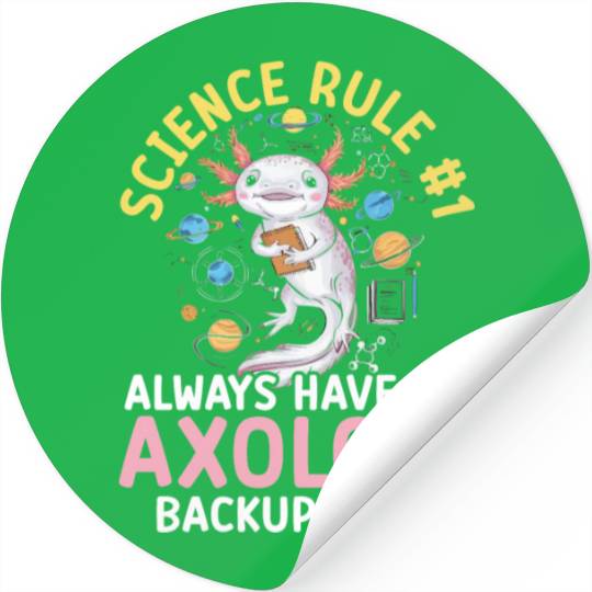 Axolotl Science Teacher Mexican Salamander Stickers