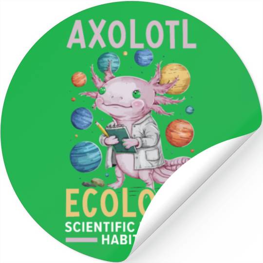 Axolotl Science Teacher Mexican Salamander Stickers