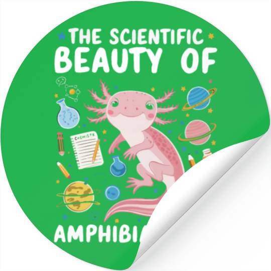 Axolotl Science Teacher Mexican Salamander Stickers