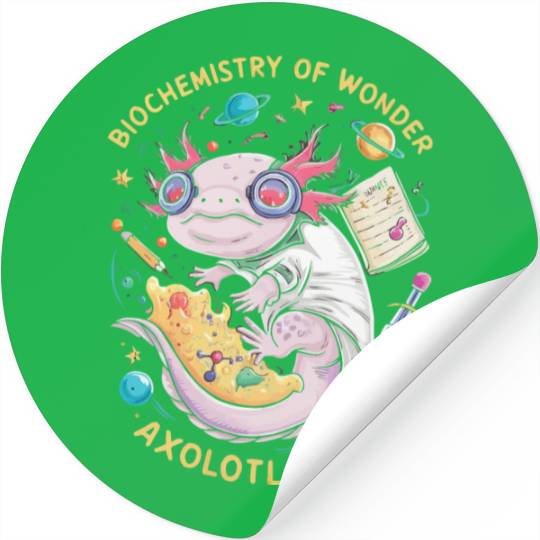 Axolotl Science Teacher Mexican Salamander Stickers