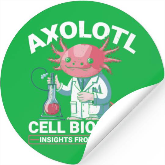 Axolotl Science Teacher Mexican Salamander Stickers