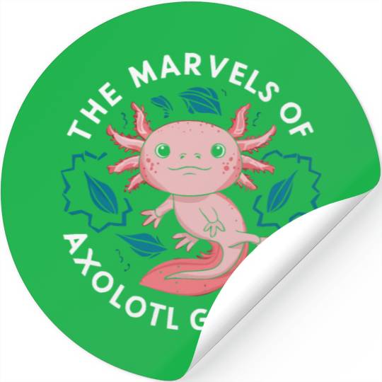 Axolotl Science Teacher Mexican Salamander Stickers