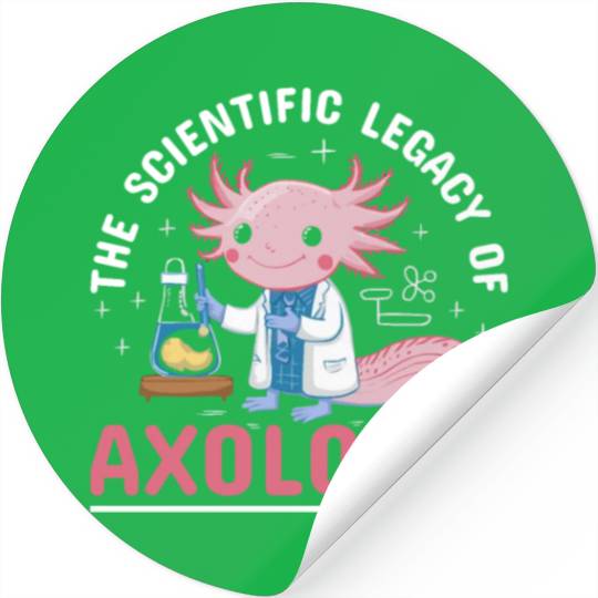 Axolotl Science Teacher Mexican Salamander Stickers