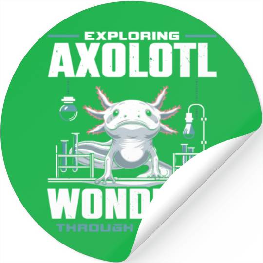 Axolotl Science Teacher Mexican Salamander Stickers