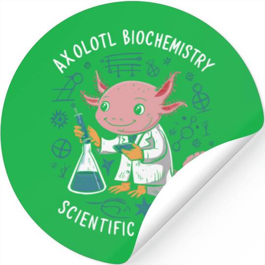 Axolotl Science Teacher Mexican Salamander Stickers