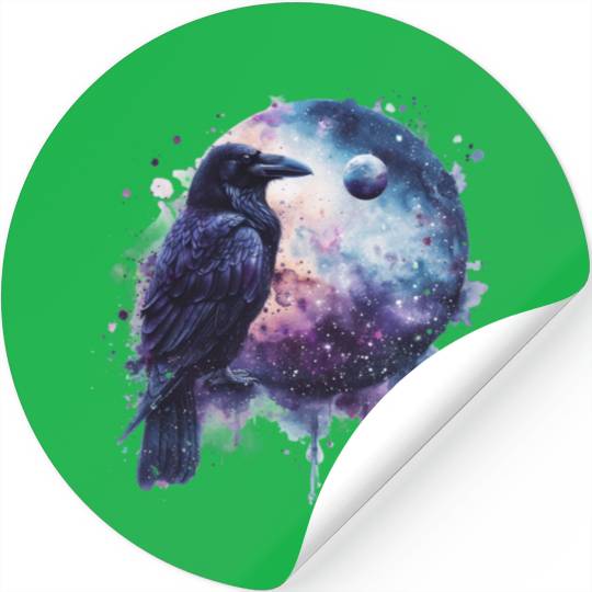 Celestial Raven Clipart Clipart, Crow Bird Witch Stickers