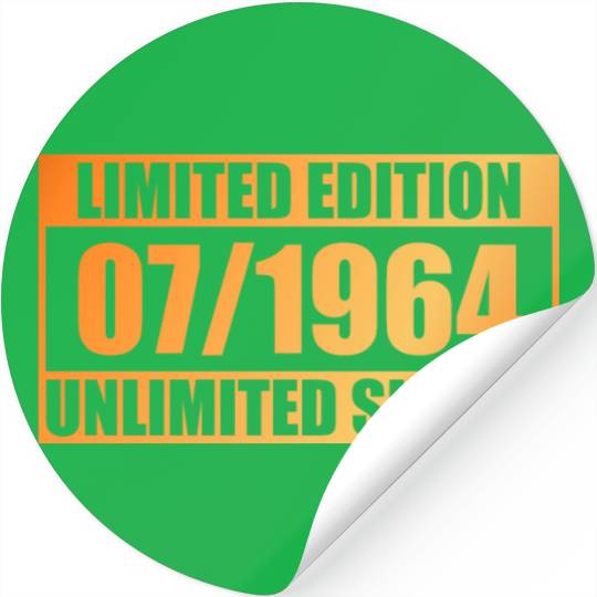 60th birthday Limited Edition - ꝏ Supply 07/1964 Stickers