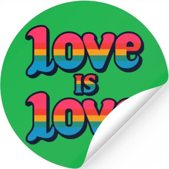 Love is Love: Celebrate Pride and Unity Stickers