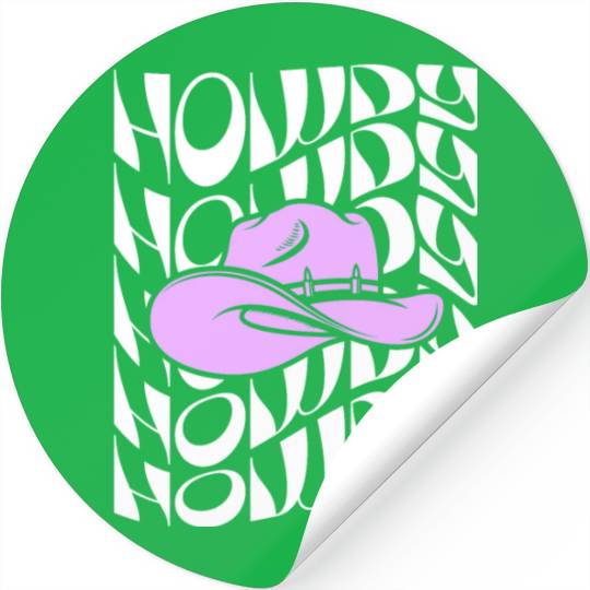 Western Country Texas Cowboy Hat Stickers