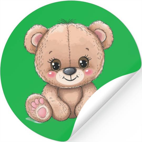 Cute Kawaii Teddy Bear Clipart, Cute Teddy Bear Stickers
