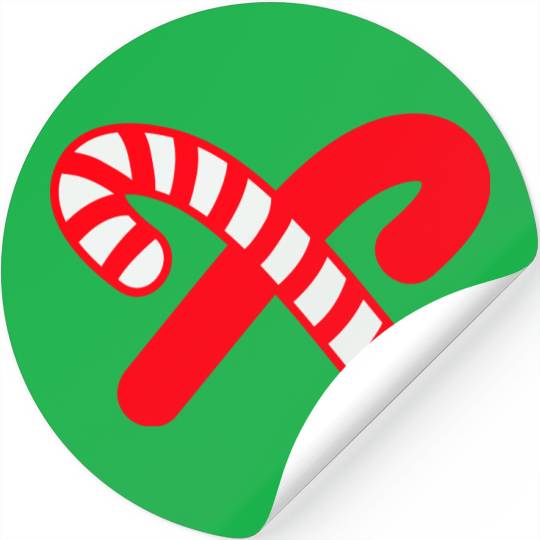 Candy Canes Icon Stickers