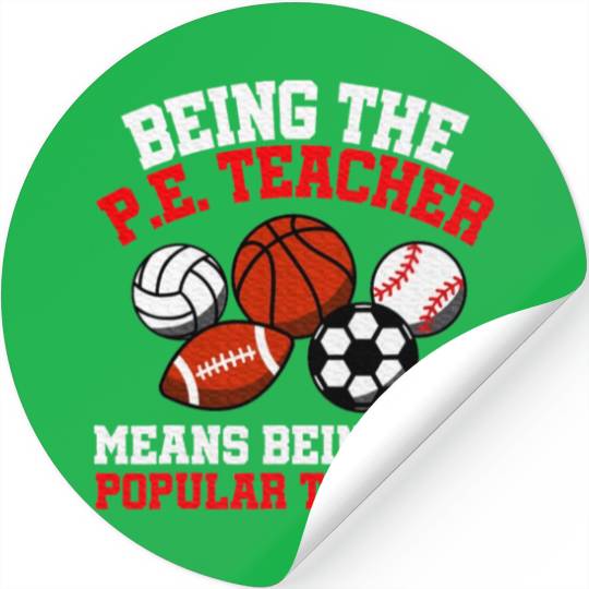 PE Teacher Physical Education Teacher Stickers