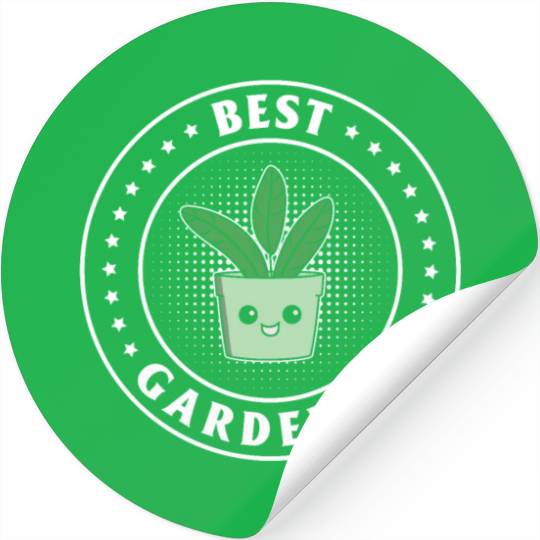 Gardening Funny Garden Plant - Best Gardener Stickers