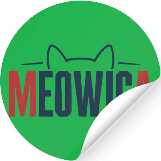 Meowica Cat Stickers – Perfect Fourth of July