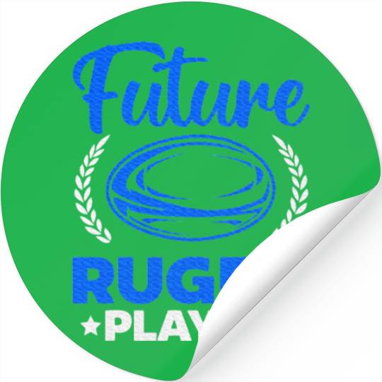 Future Rugby Player Newborn Rugby Baby Stickers