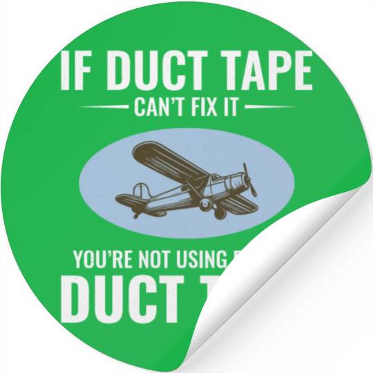 Aircraft Mechanic Aviation Technician Duct Tape Stickers