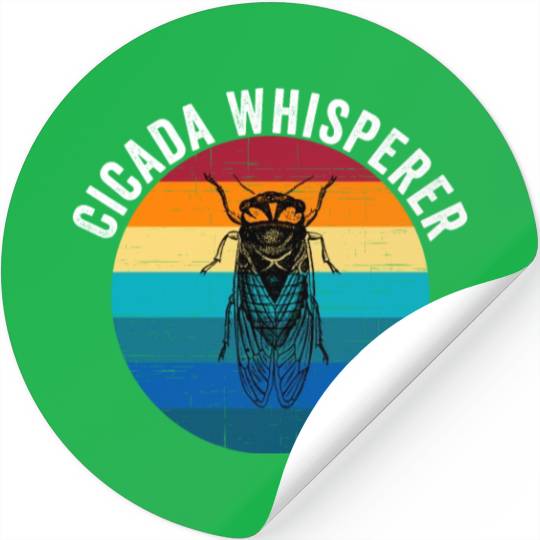 Funny Cicada Whisperer Funny Cicada Magicicada Stickers