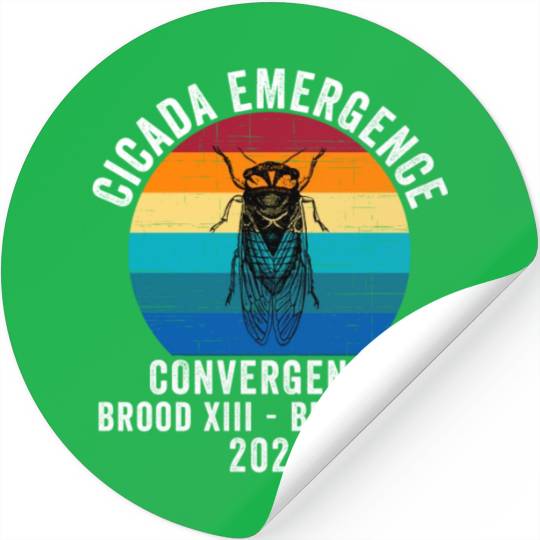Cicada Emergence Convergence Brood XIII Brood XIX Stickers