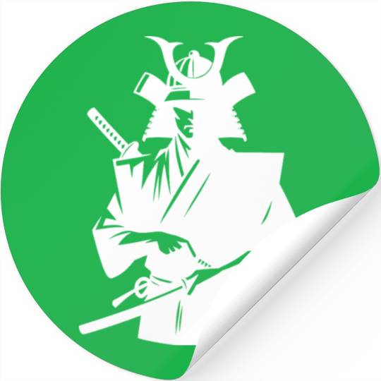 Japanese Samurai With Sword Stickers